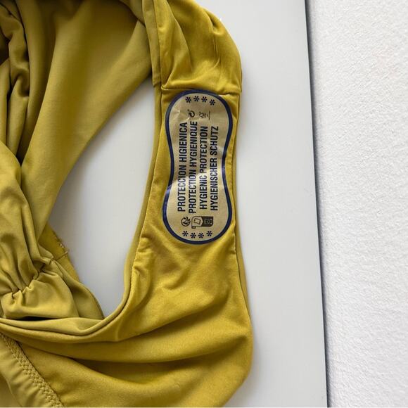 NWT ZARA ASYMMETRIC BIKINI TOP AND BOTTOM. OLIVE GREEN. SIZE SMALL- SET - Picture 11 of 13